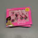3 x Barbie Accessories for Girls 6 Piece Toy Jewelry Box Set with 2 Rings, 2 Bead Bracelets, and Snap Hair Clips Ages 3+