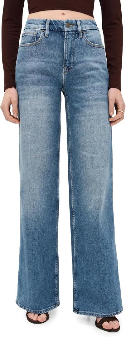 Good American Women's Good Skate Wide Jeans (6, Indigo1142)