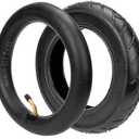 HIAORS 10 x 2.125 10" Tyre Tire + Tube with Angled Stem for Smart Self Balancing 2-wheel Scooter Folding Electric Bicycle Swag Cycle Pro