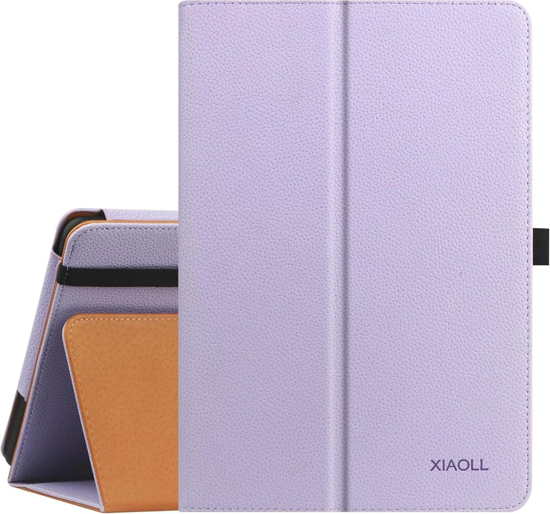 Folio Case for All-New Amazon Fire HD 10 and 10 Plus Tablet (13th/11th Generation, 2023/2021 Release) 10.1" - Slim Fit Standing Cover with Auto Sleep/Wake, Purple