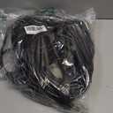 12 Gauge 100 FT Heavy Duty Outdoor Extension Cord Waterproof with Lighted End,Black 12 Gauge Extension Cord Flexible and Cold Resistant 3 Prong Grounded Plug,15Amp 1875W SJTW ETL Listed
