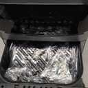 Stainless Steel Air Fryer Ceramic Coated Basket 6QT Dual-Blaze 450℉ (Metal) 