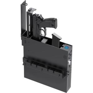 Biometric Gun Safe for Handgun - Upward Eject Pistol Safe with Fingerprint & Keypad, Hidden Safe Fits for Car, Nightstand, Desk, Bed Side - Birthday Gifts for Husband Dad