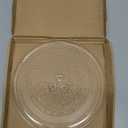 Smallest 9.6 Inch Microwave Plate Replacement Compatible With Panasonic Microwave Glass Plate F06016D00XN, 9.6" Microwave Plate Replacement for Nostalgia 0.7 cu.ft. 700W small retro microwaves (9.6" Small Coupler Hole, Outer Track 7 5/8")