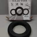 10X2.125 Solid Tire: 10x2/54-152 Tubeless Tyre Replacement for Gotrax Turboant X7 Hiboy S2 Pro MAX Electric Scooter, 50/75-6.1, 10x2 Inch Rubber Honeycomb Front Rear Wheels Black