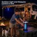 Solar Bug Zapper Outdoor and Indoor, Mosquito Fly Zapper for Home