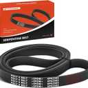 A-Premium Engine Serpentine Drive Belt Compatible with Chevy, GMC, Ford, Cadillac, Buick, Mercedes-Benz, Olds, Pontiac, Saturn & Saab Cars - F150, F250, F350, LeSabre, Enclave, SRX, XTS, Blazer & More