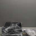 Electric Fondue Pot Set, 600ML Fondue Pot with Grill Plate, 8 Color-Coded Forks, 8 Non-Stick Pans, Dual Thermostat Fondue Grill Combo for Chocolate, Cheese, Grilling (Square)