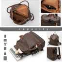 Womens Backpack Purse Leather Anti-theft Large Fashion Designer Travel Backpack Bag Men's Backpack Shoulder Bags, A-brown