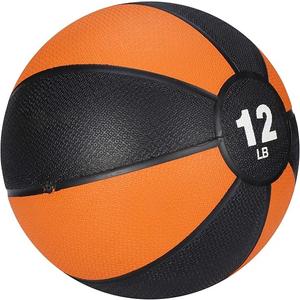 JungleA 12 Lbs Medicine Exercise Ball Fitness Balls for Strength, Coordination and Balance Training, Non-Slip Rubber Shell Textured Surface