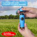 3 x Dog poop bag holder-2 in 1 Dog Waste Bag holder Comes with pet snack box for Leash Lightweight Pet Waste Bag DispenserEquipped with nylon rope and buckle (Excluding dog waste bag)(3 Pack)  (Green+Black+White)