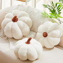 3 Pieces Stuffed Pumpkin Pillow Fluffy Plush 3D Pumpkin