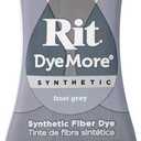 Rit DyeMore 7 Oz. Synthetic Liquid Fiber Dye for Clothing, Décor, and Crafts – Frost Gray (1 Pack)