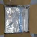 Amazon Basics Vacuum Storage Bags for Clothes, Space Saving Compression Storage Bags with Hand Pump, Heavy Duty, Stackable, Jumbo Size, Clear, 6-Pack