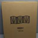 Wooden Dog Gate Freestanding Pet Gate Foldable Pet Gate for Dogs,Indoor Dog Fences with 3Foot Supportershite,3Pane 23.6" Height-White.