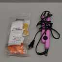 Hair Extensions Iron Fusion Keratin Hair Extensions Heat Tool Heat Connector Wand with Fusion Glue Protector Template Hair Clip Finger Protector 2 Bag Keratin Glue Granule Bead(Pink)