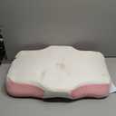 Osteo Cervical Pillow for Neck Pain Relief, Hollow Design Odorless Memory Foam Pillows with Cooling Case, Adjustable Orthopedic Bed Pillow for Sleeping, Support for Side Back Sleepers (Standard High(24.5*16.5*5.2/4.1 inches), Pink)