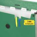 Five Star 6 Pocket Expanding File Organizer, Plastic Expandable File Folders with Pockets and Tab Inserts, Holds 11" x 8-1/2", Bungee Closure, Forest Green (72925)