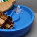 Step2 Tropical Rainforest Water Table, Kids Water and Sand Activity Sensory Playset, Summer Outdoor Toys, 13 Piece Water Toy Accessories, For Toddlers 1.5+ Years Old, Blue & Brown