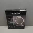 8.5 Inch Magnifying Mirror with Lights, Wall Mounted Makeup Mirror, Dual-Sided 1X/20X, Bright LED Lighting, Space-Saving Design for Bathroom & Vanity, Brushed Nickel