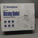 Westinghouse Electric Blanket Queen, Heated Blanket Queen Size with 10 Heating Levels and 1 to 12 Hours Heating Time Settings, Flannel to Sherpa Reversible, Machine Washable (84" x 90", Navy)