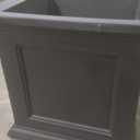 Veradek Brixton Cube Planter, Black, 20.75 in Height, 19 in Width, 19 in Length, Outdoor Use