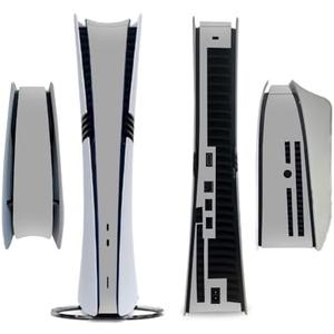 Full Side Sticker for PS5 PRO Disc Console Centre Skin Console Decal Vinyl Pure Color (Gray)