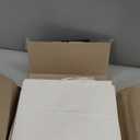 OUTUXED 60pcs 16x6x12 Inch White Paper Bags with Handles, Kraft Large Paper Gift Bags for Business, Merchandise, Gifts, Shopping, Retail Stores, Birthday Party