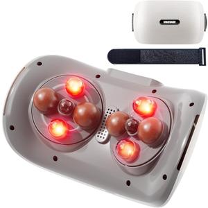 SORELAX Electric Double Disc Abdominal Cellulite Massager with Heat for Flatulence and Period Cramps, Belly and Stomach Massager for Digestion and Constipation