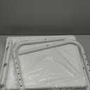 HUANUO Adjustable TV Tray Table - TV Dinner Tray on Bed & Sofa, Comfortable Folding Table with 6 Height & 3 Tilt Angle Adjustments (White)