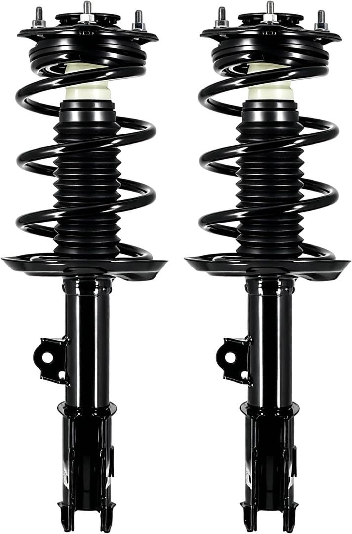 Front Struts Shocks Assembly w/Coil Spring Pair Black Fit For 2007-2017 for Jeep Compass Patriot Fit For 2007-2012 Dodge Caliber SE SXT OE 172367 172368
