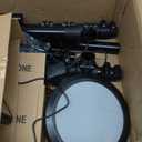 Donner Electric Drum Set, DED-70 Electronic Drum Kit for Beginner with 150 Sounds, 4 Quiet Mesh Pads, 9" Cymbals, USB MIDI, Type-C Charging, 2 Pedal, Throne, Headphones, Sticks, Melodics Lessons (Black)