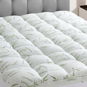 4 Inch Mattress Topper Full Size Memory Foam Bamboo Pillow Top Back Pain