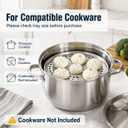 Stainless Steel Steamer for Cooking Multipurpose Steaming Rack Stand for Stock Pot, Pressure Cooker & Canning - Ideal for Tamales, Vegetables, Baking & Daily Cooking Needs
