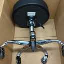 VEVOR Rolling Stool with Wheels, 500 lbs Weight Capacity, Height Adjustable, Quiet Casters, Thick Cushion Ergonomic PU Leather Seat, 360° Swivel Round Rolling Stool Chair for Salon, Clinic, Black, 22"D x 22"W x 28"H