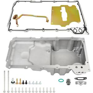 LS Oil Pan Kit Compatible with 1964-1992 Chevy Camaro Nova Ventura Omega F-body G-body Aluminum Swap Engine Oil Pan Kit 302-2 LS1 LS2 LS3 LS6 5.3L 5.7L 6.5L # 302-2 81073
