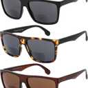 Yogo Vision Bifocal Reading Sunglasses for Men and Women-Classic, Retro Style UV400 Sun Protection Outdoors Readers Eyewear +2