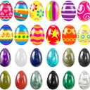 Holydeck 24 Pcs PreFilled Easter Eggs with Egg Stone Inside Easter Basket Stuffers Party Favor Gifts, Pack Of 2