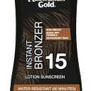Australian Gold Sunscreen Lotion with Instant Bronzer SPF 15, 8 Ounce | Broad Spectrum | Water Resistant | Non-Greasy | SPF 15 8 Fl Oz (Pack of 1)