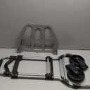 Folding Hand Truck Dolly Cart,340LB Capacity Portable Aluminum Dolly Cart with Telescoping Handle and 7 Inch Rubber Wheels for Moving,Shopping,Travel,Office Use