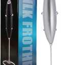 Handheld Electric Coffee Blender Milk Foam Machine Electric Milk Foam Machine Battery Bracket Base Milk foamer Argent