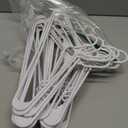 Sharpty Plastic Hangers Clothes Hangers for Clothing, Closet, Coats & Shirts - Durable, Thick, Tough & Space Saving - for Everyday Standard Use, Room Essentials & Basics - 20 Pack - White