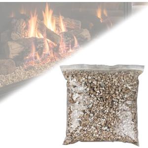 Vermiculite Granules for Gas Fireplaces - Ember Bed Material for Gas Log Sets, Natural Looking Fireplace Embers, 12 Ounce Bag