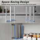 Water Bottle Drying Rack, Cup Drying Rack for Counter, Stainless Steel Tumbler Dryer Stand, Space-Saving Mug & Glass Drying Rack, Heavy-Duty Holder for Cups & Water Bottles (Silver 7 Pegs)