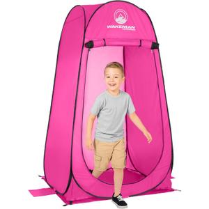 Wakeman Kids Mini Pop Up Changing Tent, Beach & Camping Privacy Room, Pink, 3ft x 3ft x 5.2ft