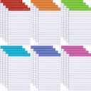 Colarr 24 Pack Legal Pads 3 x 5 Inches Lined Notepads 50 Sheets Wide Ruled Writing Pads for School College Office Business
