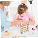 LIOOBO Wooden Thread Spool Rack for Sewing Braiding Craft Embroidery Spool Saver Floss Holder String Holder Thread Organizer Hair Braiding Rack