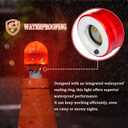 4-Pack LED Traffic Cone Lights - Emergency Flashing Warning Light for Collapsible Cones, 360-Degree LED Barricade Lights for Traffic Safety and Emergencies