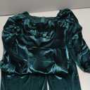 MAKABO Women's Long Sleeve Casual Jumpsuits One Piece Wide Leg Pant Square Neck Rompers Fashion Outfits with Pockets (Green, M)