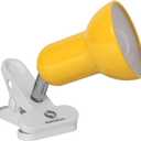 RONG&LAN Desk lamp,360 Rotation Clip on Lamp Portable Book Reading Light,Clamp on Desk/Table/Bunk Bed/Cupboard Home Lighting, (Seven Colors for Your Choice) Yellow